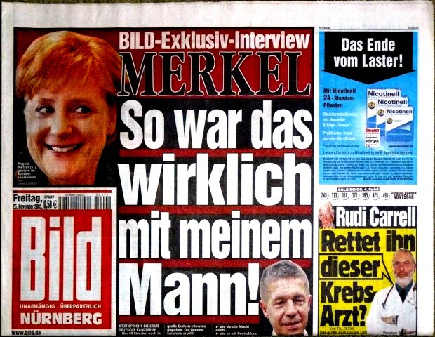 2005-11-25 BILD-Exklusiv-Interview Merkel. So war das wirklich mit meinem Mann!